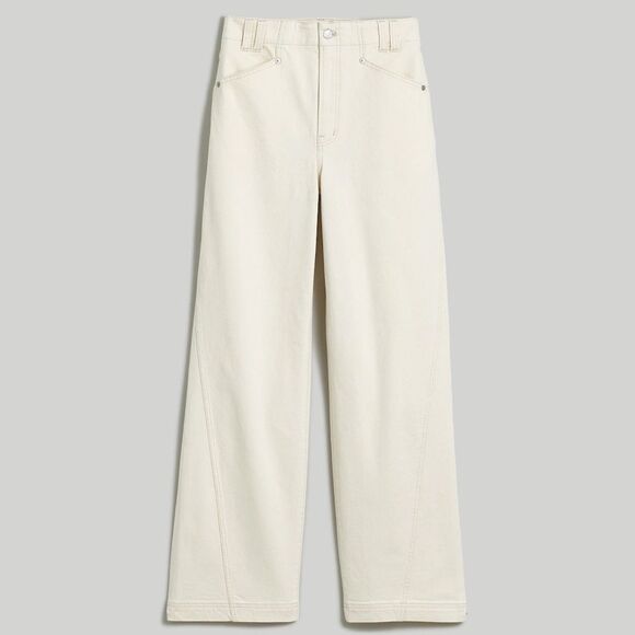 Madewell NWT Snap Hem Perfect Vintage Wide-Leg Jeans Size 26 in Vintage Canvas - Picture 8 of 13